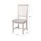 International Concepts Set of 2 Mission Side Chairs, Unfinished Seat, Wood Back, 39.2 W 21.3 in L 21.3 H, Wood Seat 265P - alternate 6